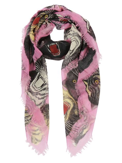 gucci tiger face scarf|Gucci shawl images.